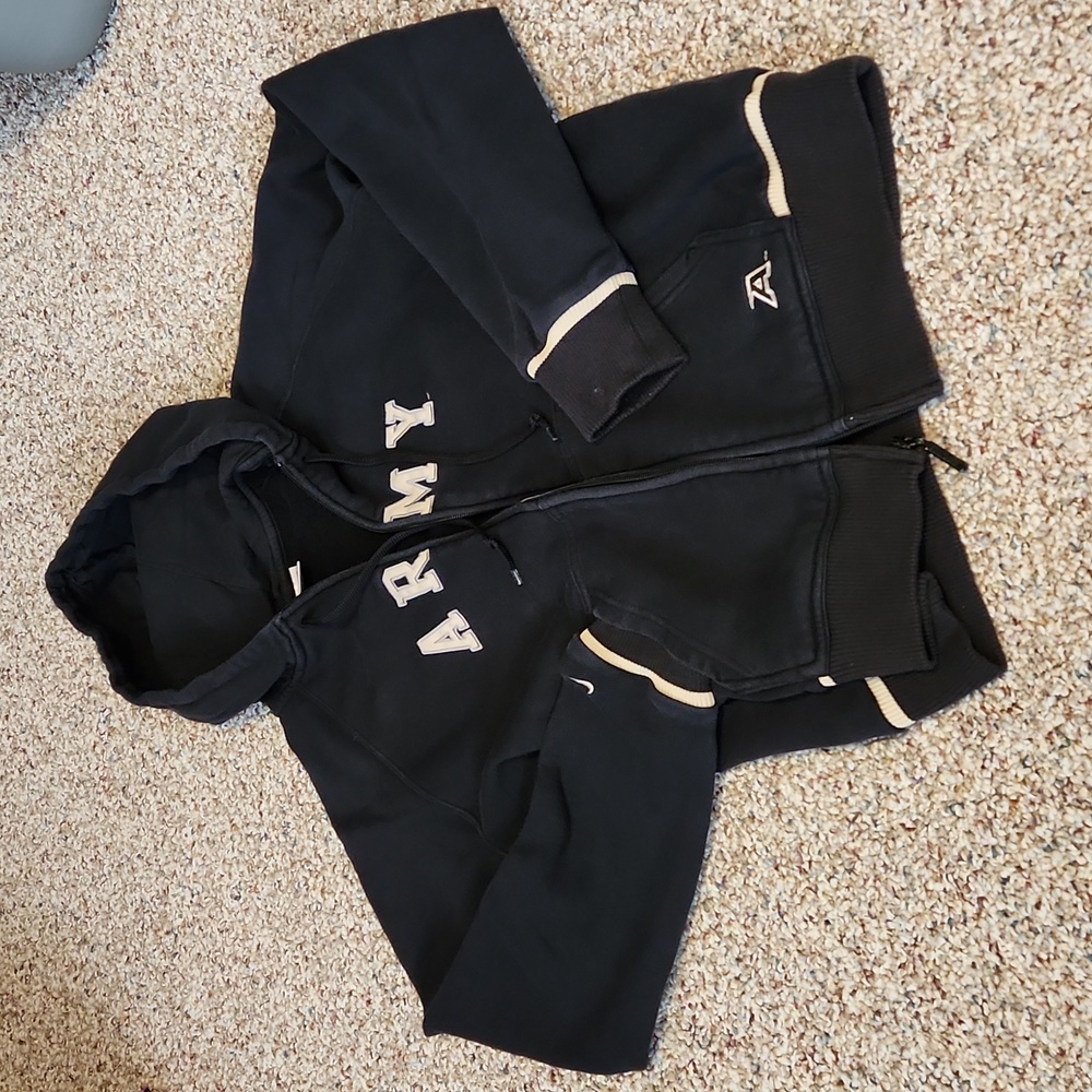 Nike ARMY full zip hooded sweatshirt Youth 12-14